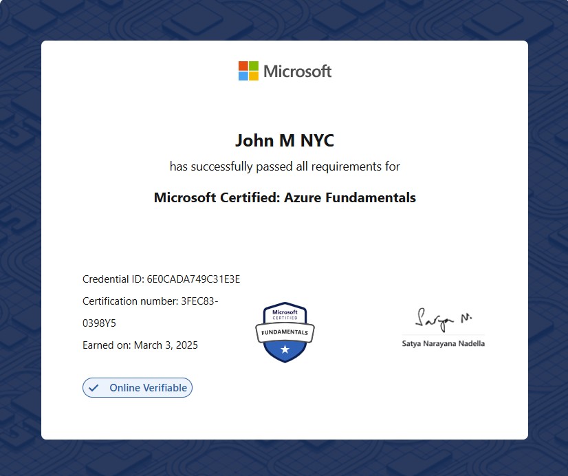 Microsoft Azure Fundamentals - AZ900